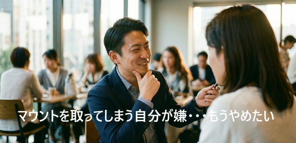 無意識にマウントを取ってしまう男性